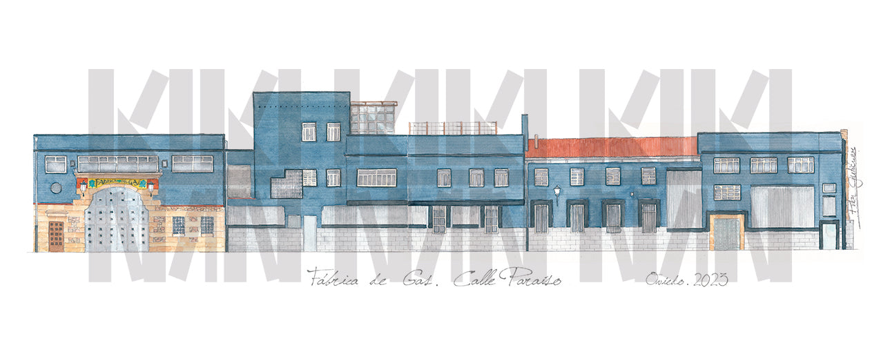 Lámina de la Fábrica de Gas