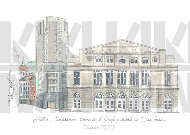 Juego de postales de Oviedo-3